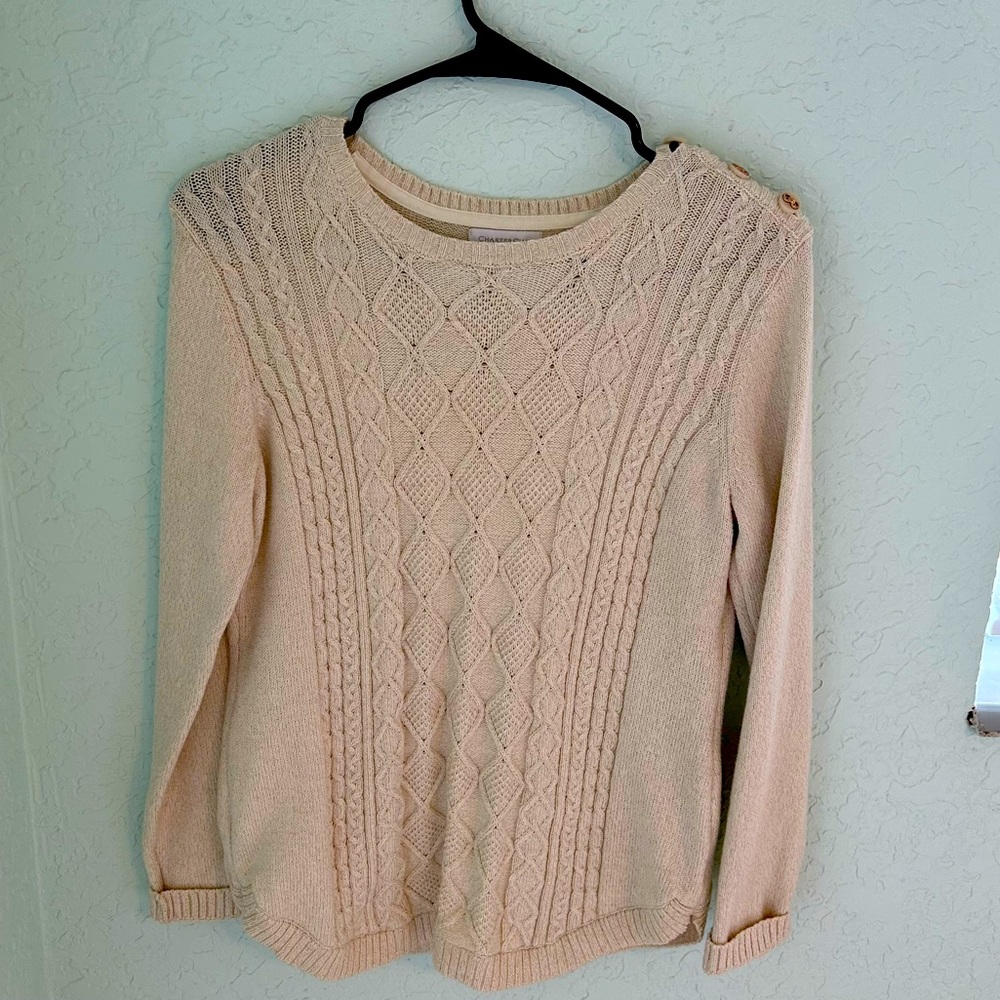Charter Club Beaded Cardigan Sweater Small